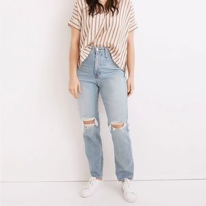 NWT Madewell Curvy Perfect Vintage Straight Jeans